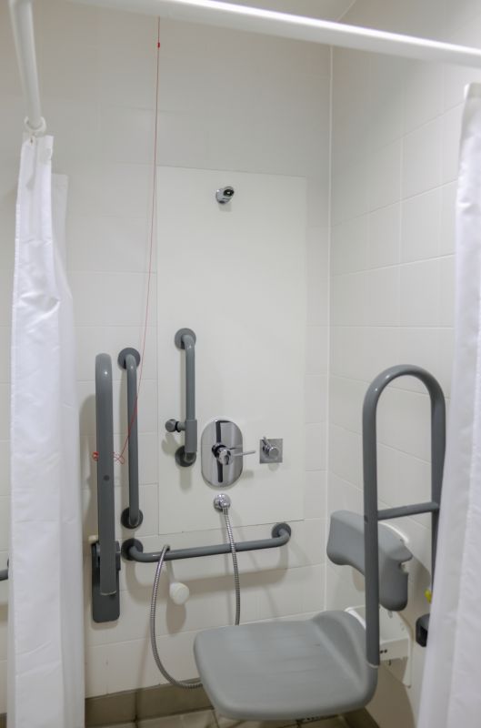 Shower with Built-in Seating